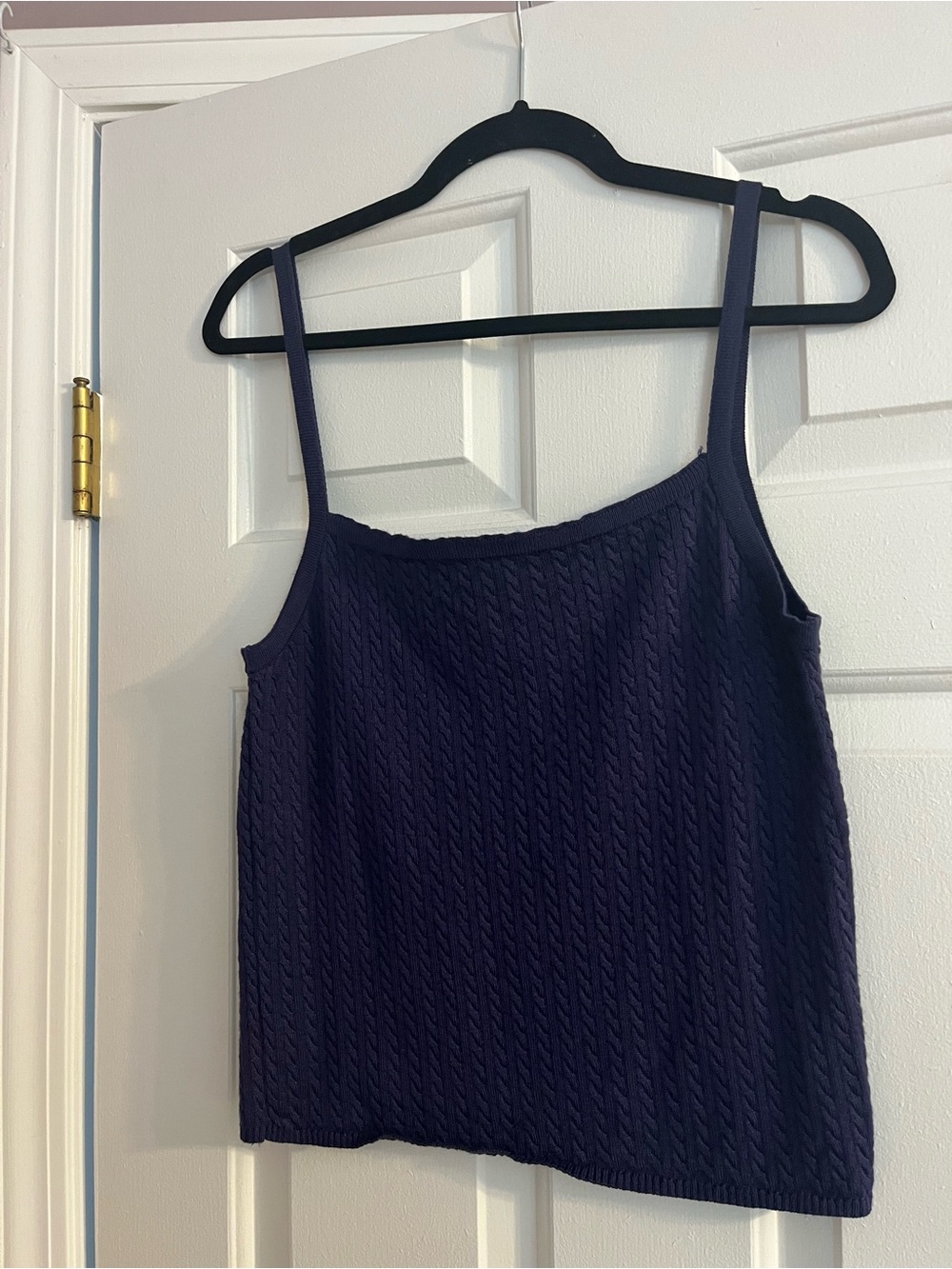 Urban Outfitters BDG Navy Cable-Knit Camisole Tank Top